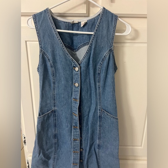 Levi's Blue Denim Sleeveless Top - Picture 1 of 3